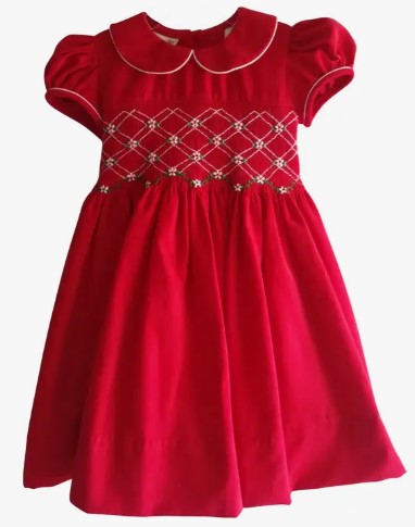 Red Corduroy Christmas Dress