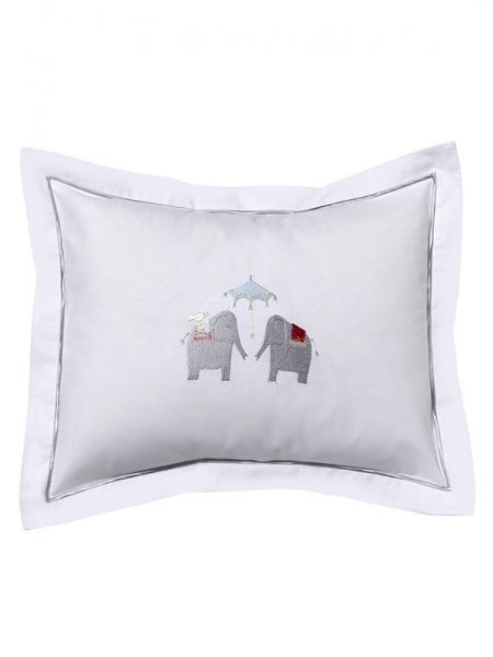 Baby Boudoir Pillow Cover, Umbrella Elephants