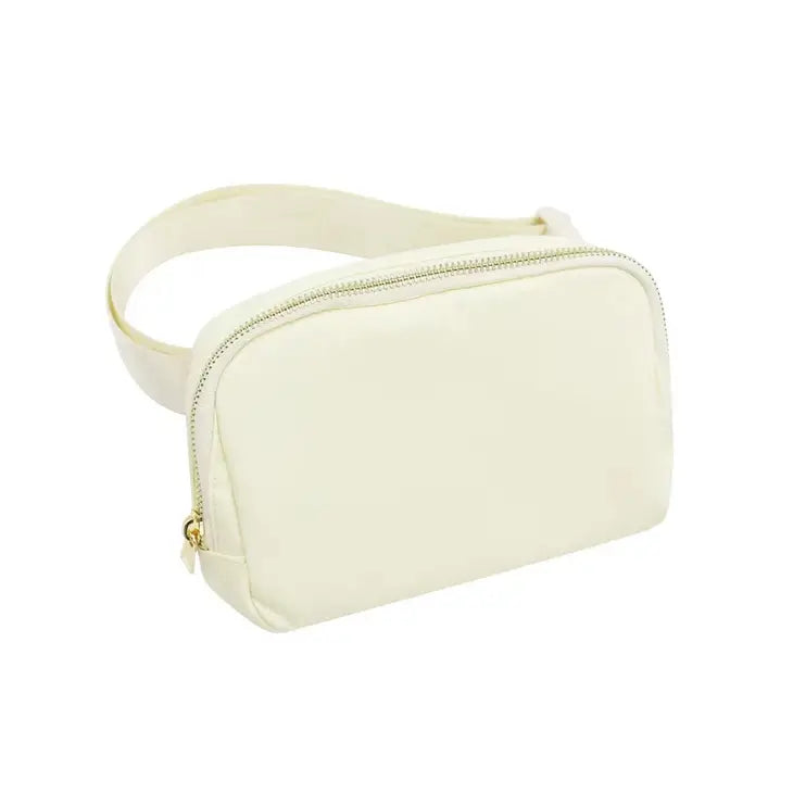 Varsity Collection Ivory Fanny Waist Pack Belt Bag